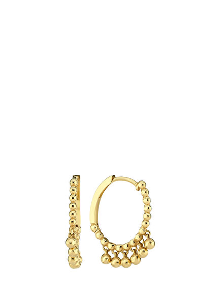 Top Top Women's Single Gold Hoop Earrings
